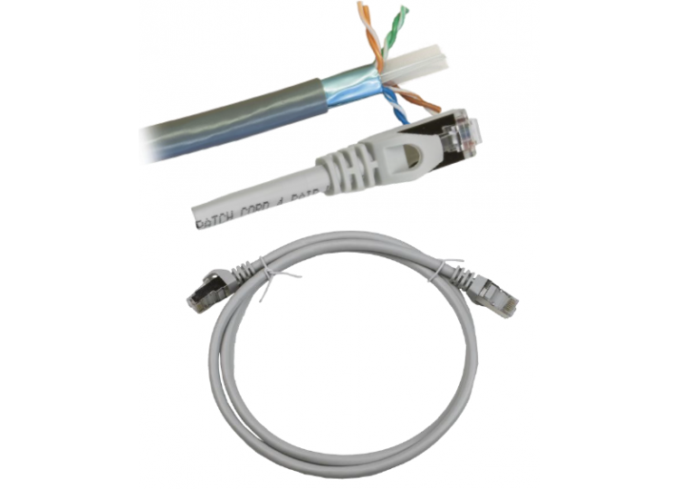 Patch Cord CAT6A U/FTP 26AWG 1m LSZH Blue